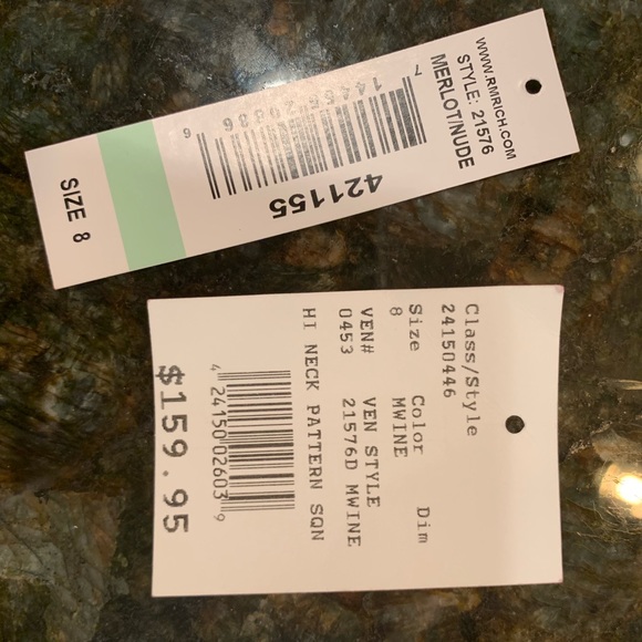 Nightway Sequin Prom Dress Size 8 - Picture 5 of 6